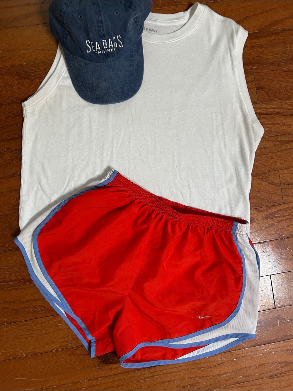 Nike Red, White & Blue Running Shorts